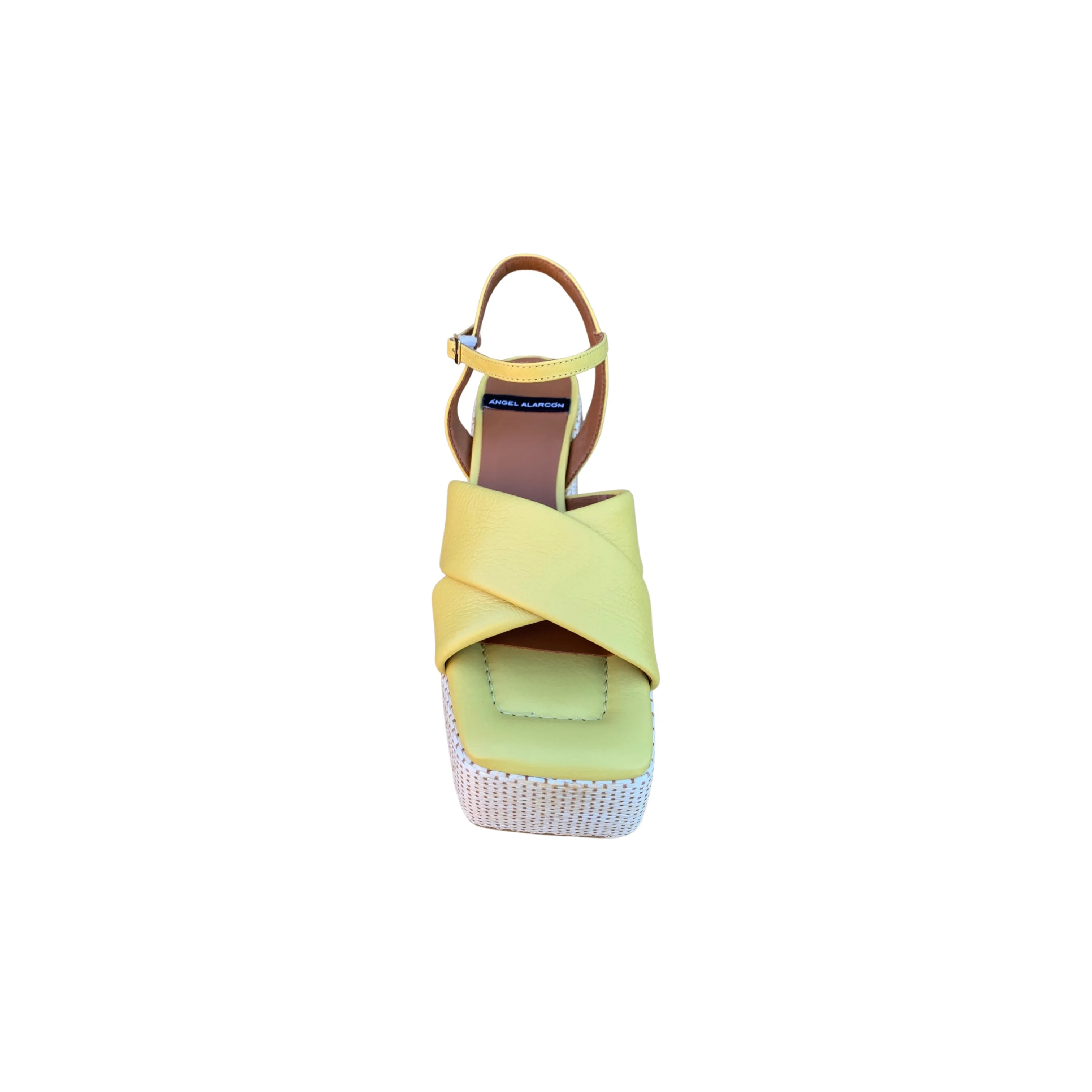 23092 Yellow Platform Sandal