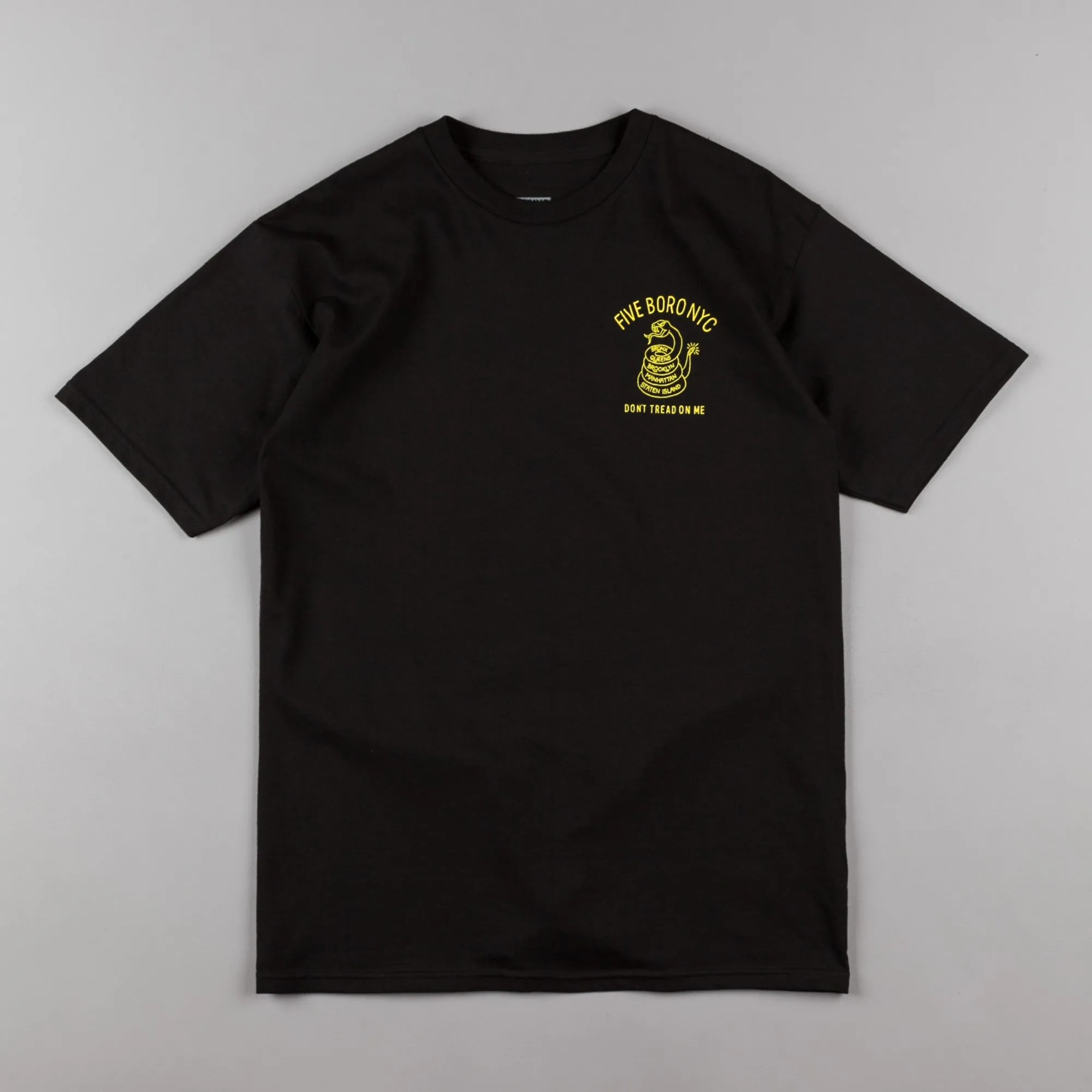 5Boro Don't Tread T-Shirt - Black / Yellow