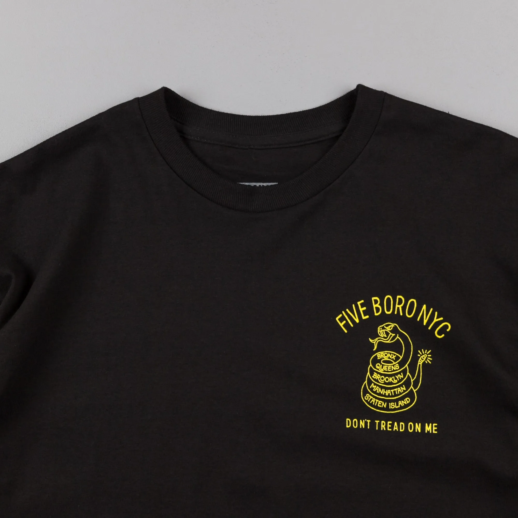 5Boro Don't Tread T-Shirt - Black / Yellow