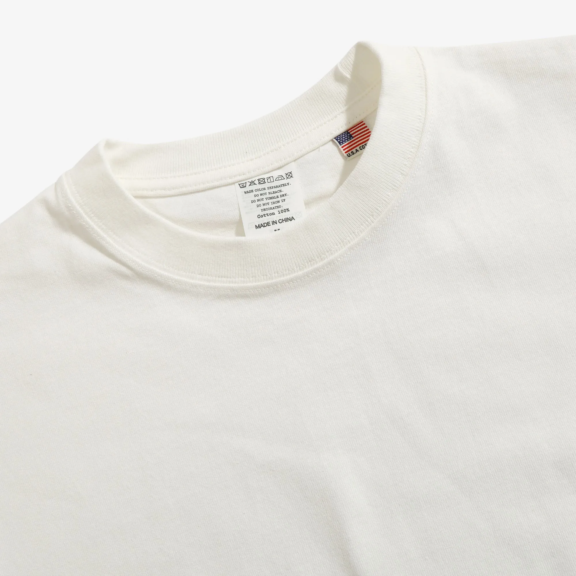 8oz USA Cotton T-Shirt - Ecru