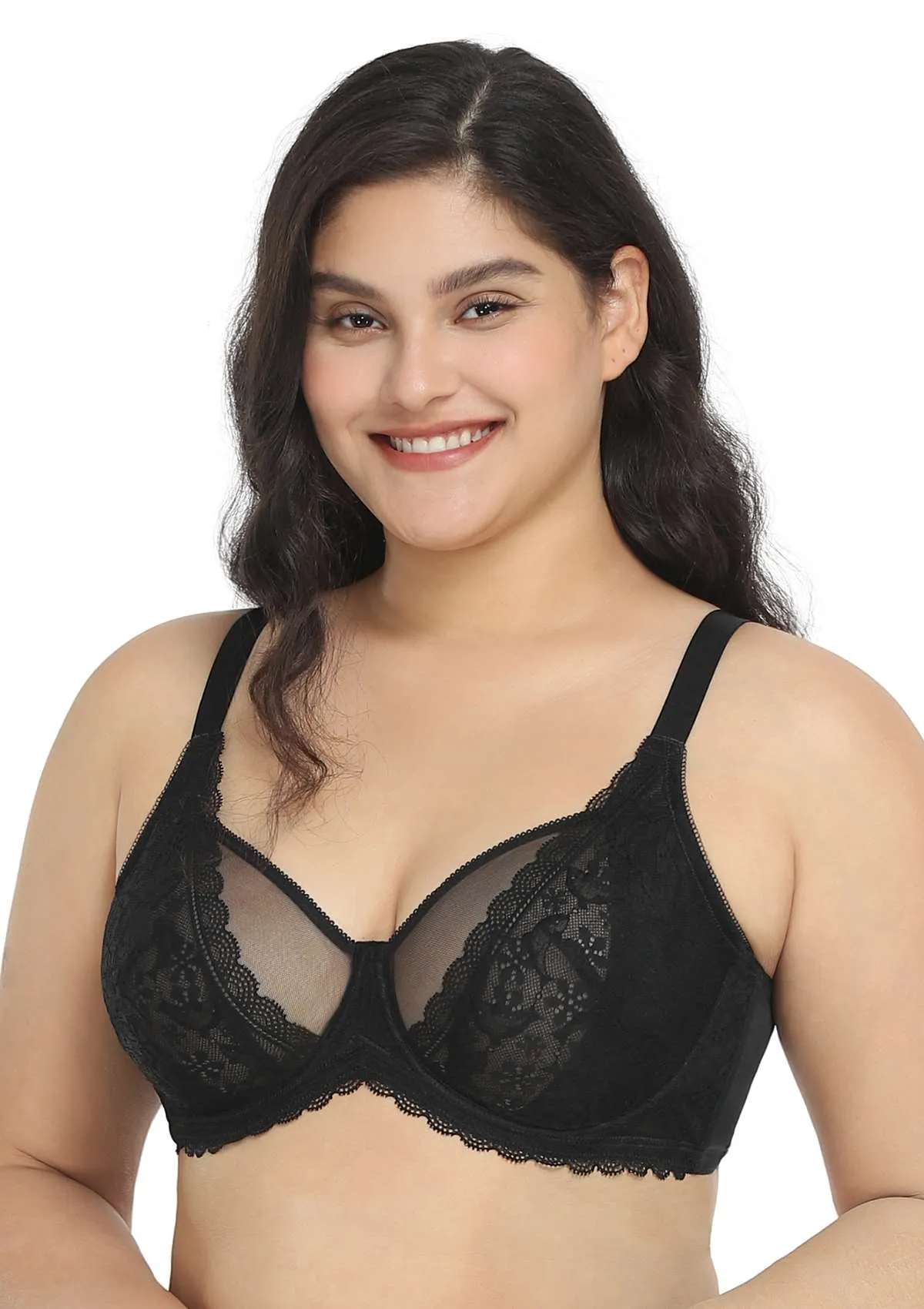 Anemone Unlined Dolphin Lace Underwire Bra