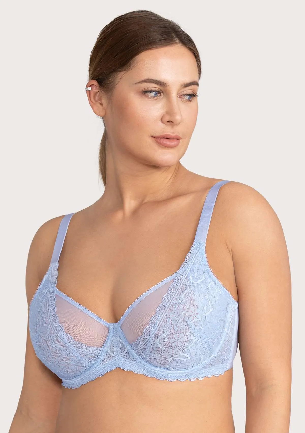 Anemone Unlined Dolphin Lace Underwire Bra