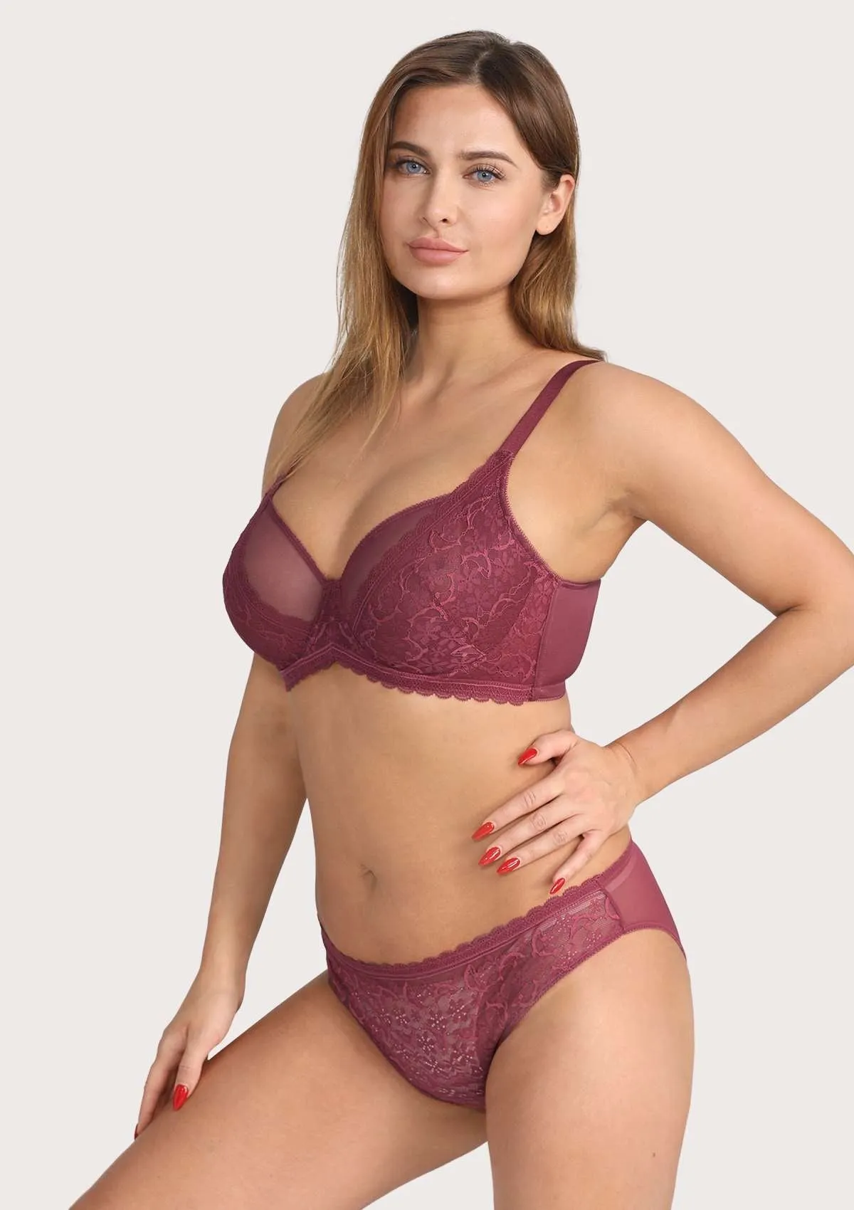 Anemone Unlined Dolphin Lace Underwire Bra