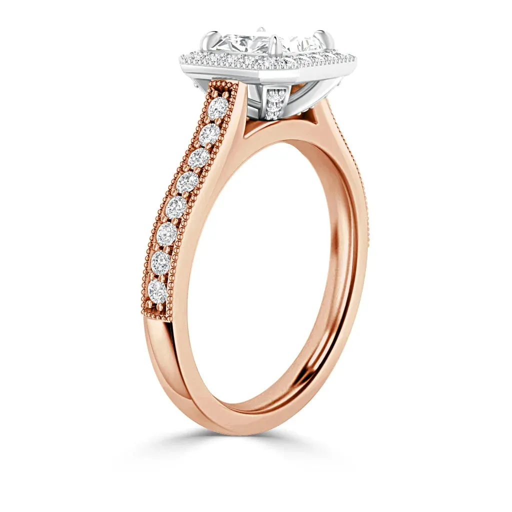 Angelica - 18ct Rose Gold - Asscher