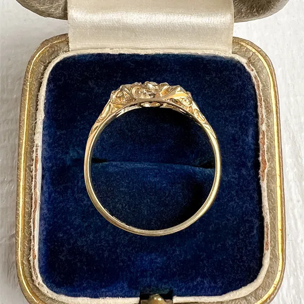 Antique Diamond Three Stone Ring