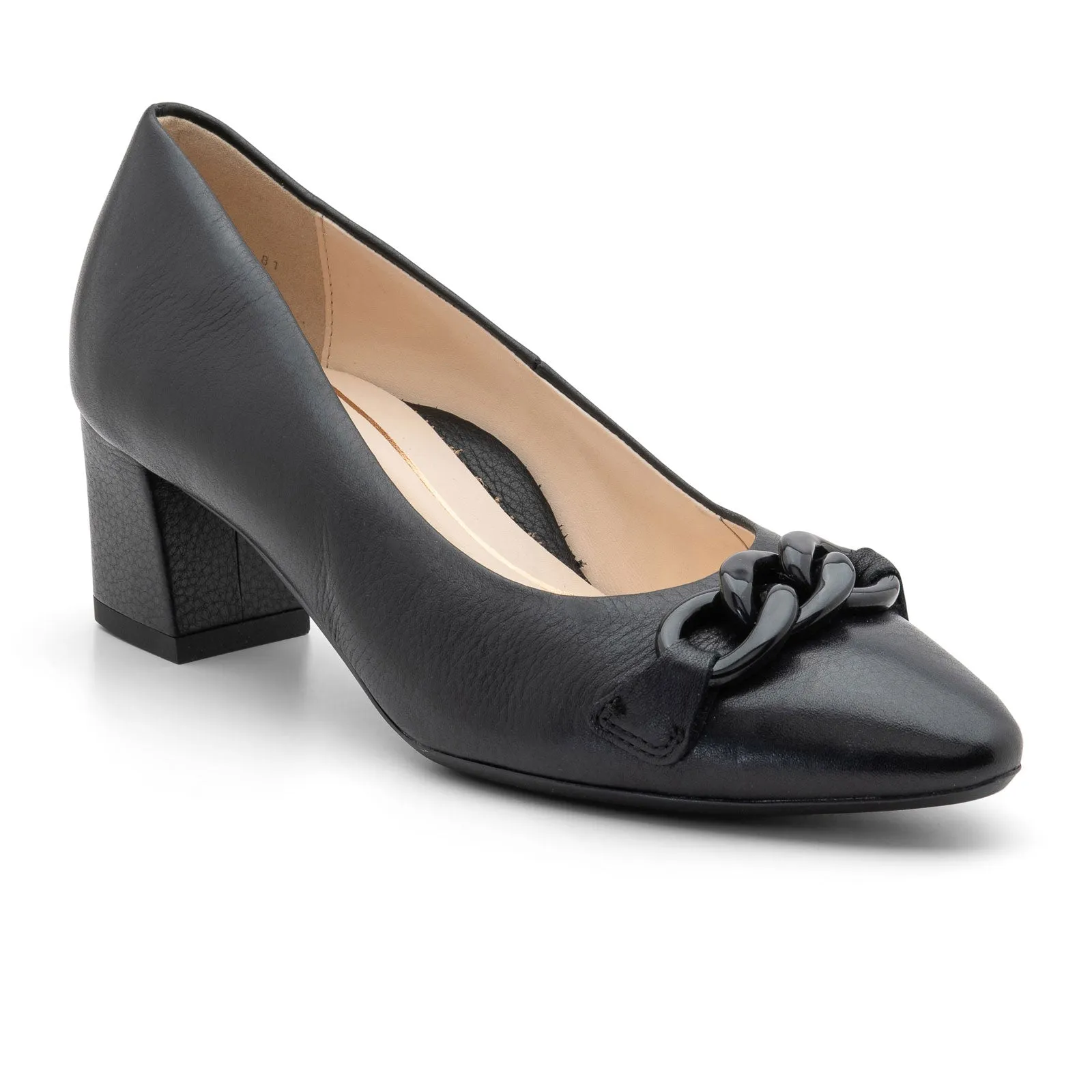 Ara Lichfield Chain Pump (Women) - Black Calf