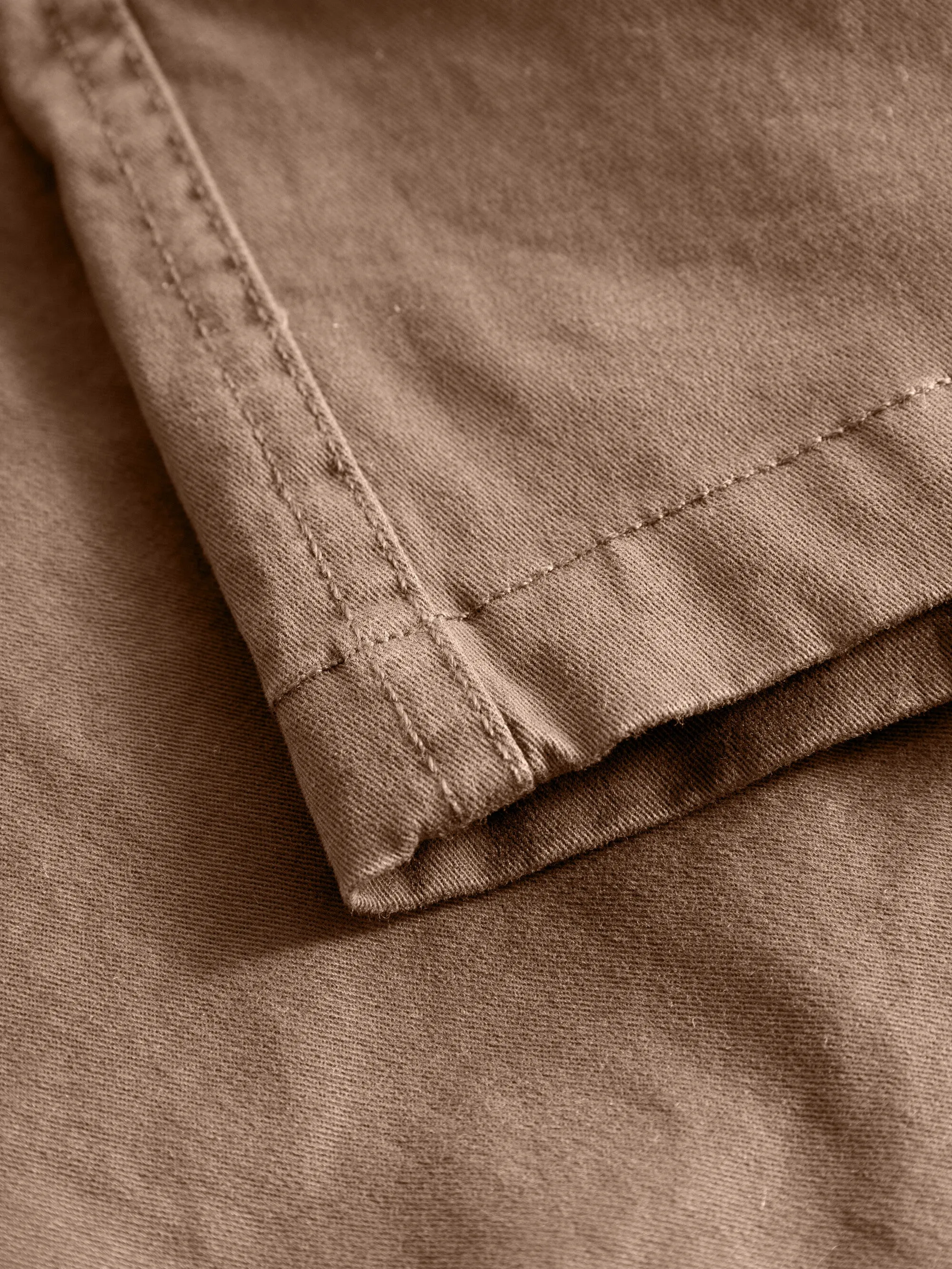 Baggy twill shorts belt details - Tuffet