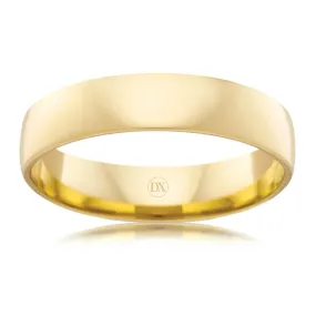 Barrel 5mm - 9ct Yellow Gold