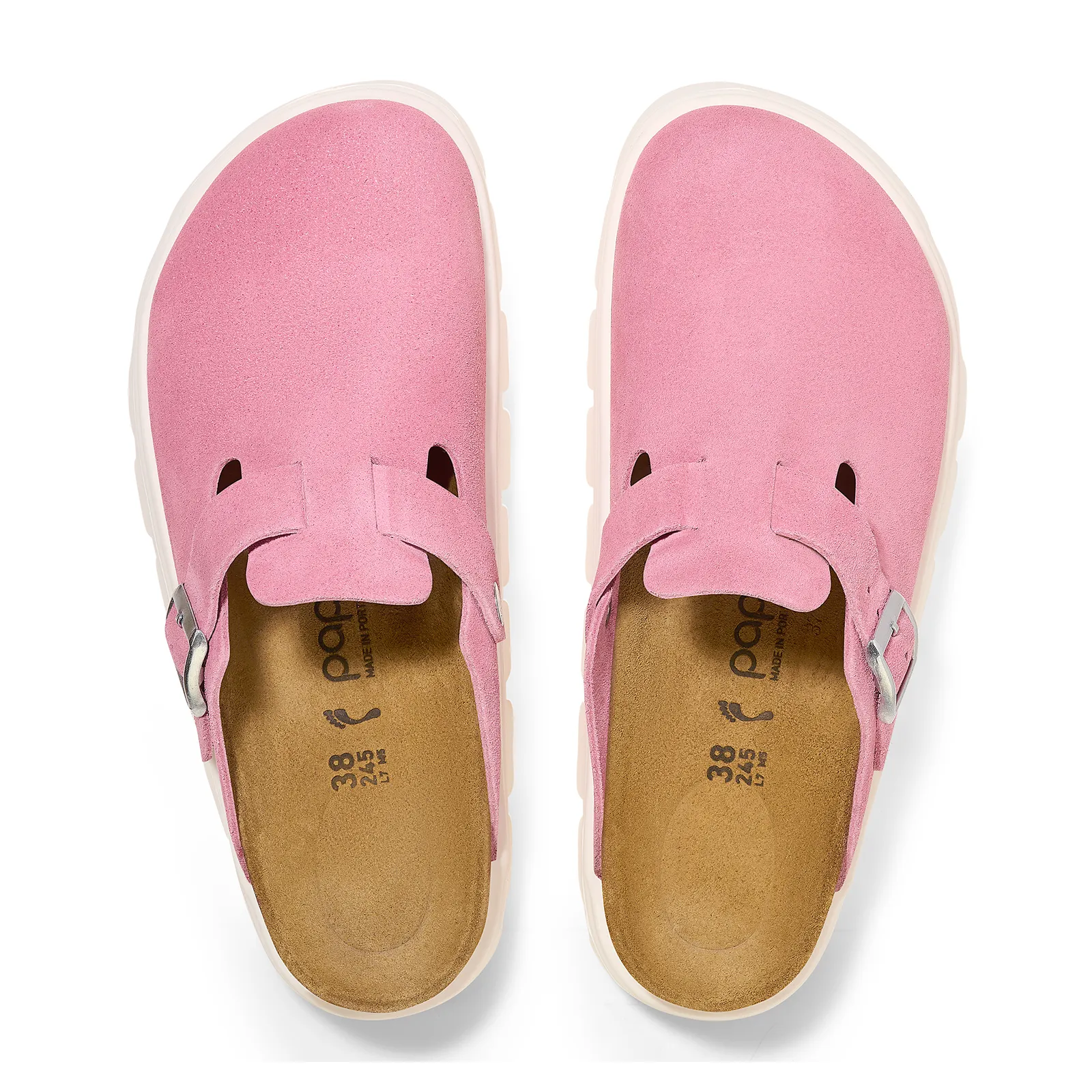 Birkenstock Boston Chunky Clog (Women) - Candy Pink Suede