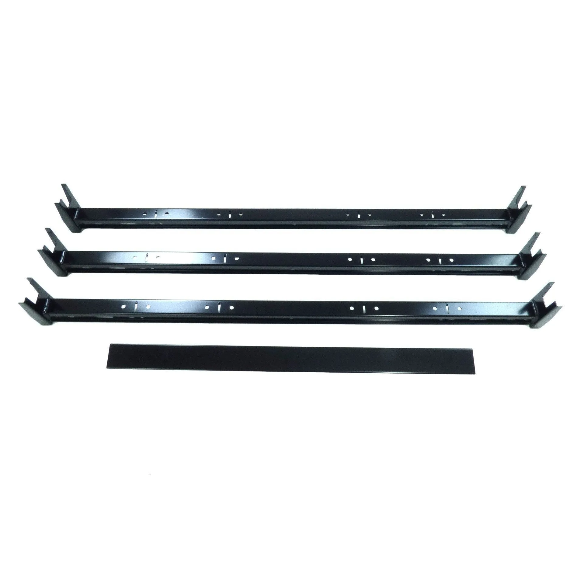 Black 3 Bar Van Roof Ladder Rack Cross Bars for Ford Transit Custom 2013-2018