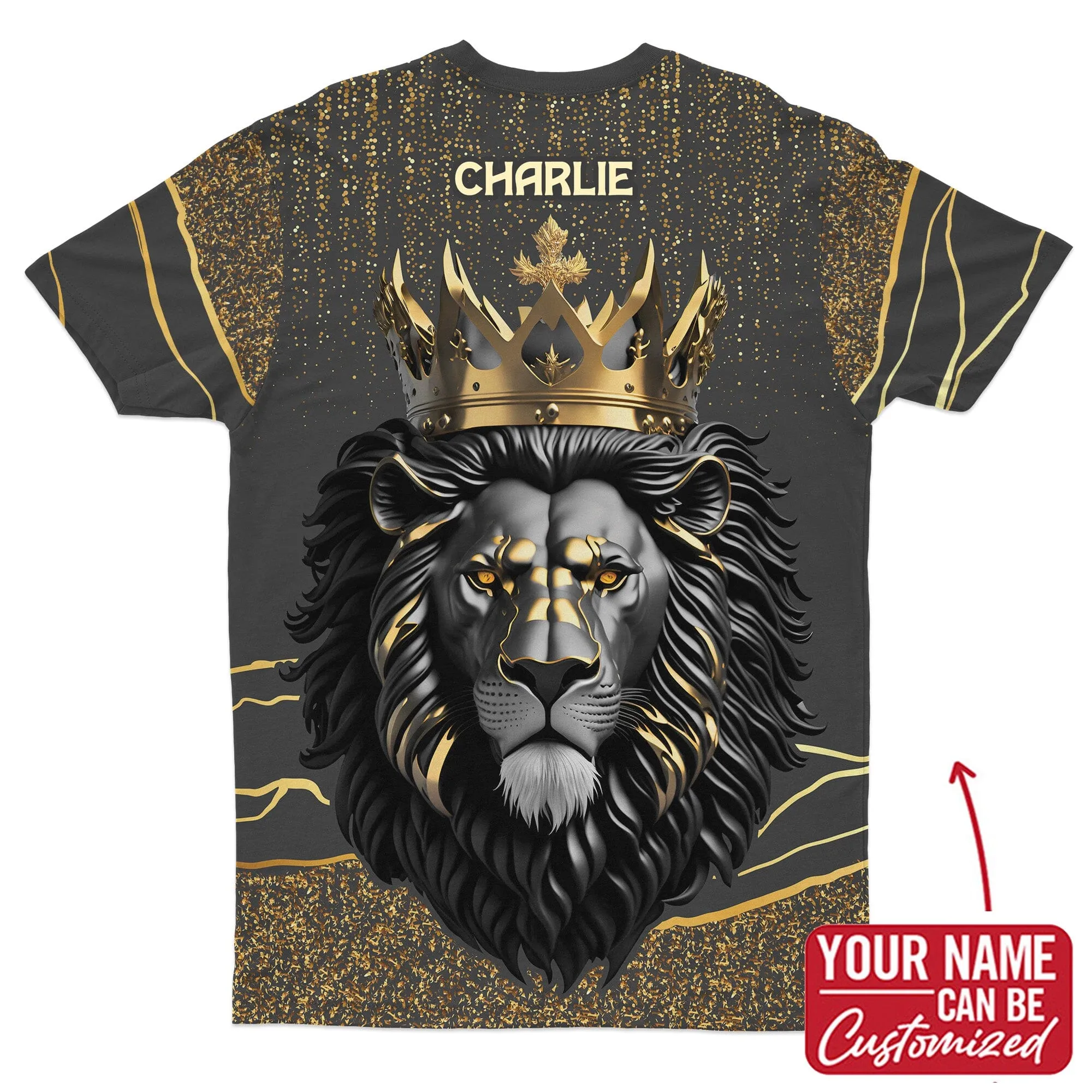 Black and Gold Lion T-shirt