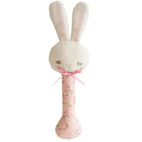 Bunny Stick Rattle - Posy Heart