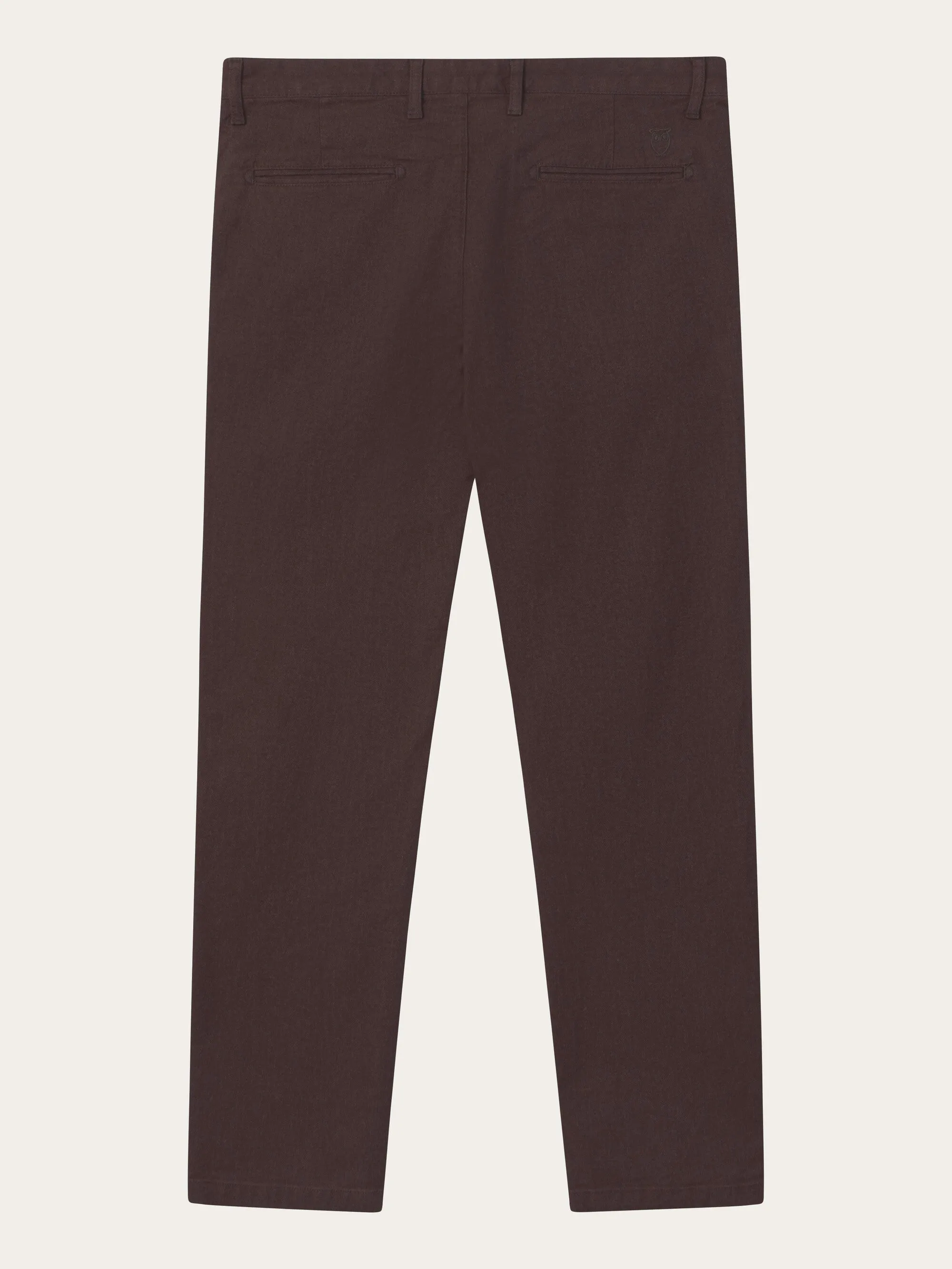 CHUCK regular flannel chino pants - Chocolate Plum