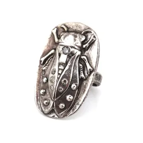 CICADA Diamonds in Silver Luxe Ring