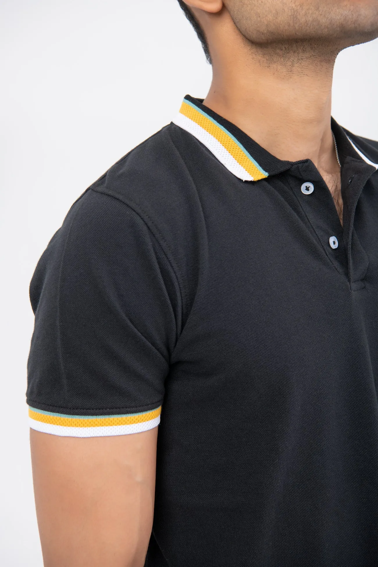 CONTRAST SHORT SLEEVE POLO SHIRT