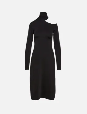 Cut Out Turtleneck Dress