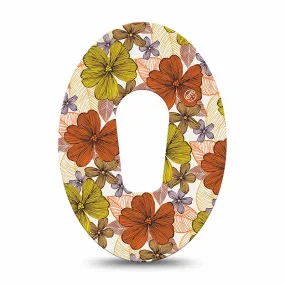 Dexcom G6 ExpressionMed tapes: Burnt orange floral