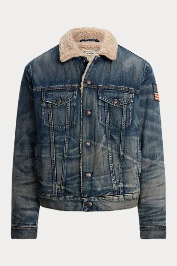 Fleece-Lined Trucker Jacket