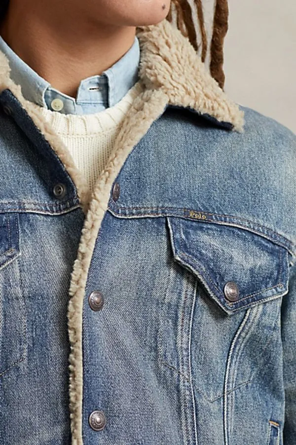 Fleece-Lined Trucker Jacket