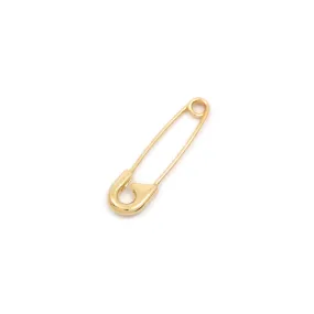 Gold Safety Pin Earring