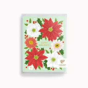 Happy Holidays Floral | Greeting Card Box of 8 (SALE)