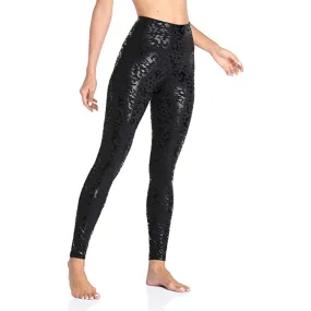 High Waist Hidden Pockets Shine Leggings