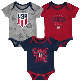 Infant Outerstuff US MNT Game Time 3 Piece Creeper Set