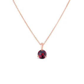 Irisa by Martin Binder Garnet Solitaire Necklace