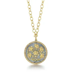 Jardin Diamond Flowers Pendant