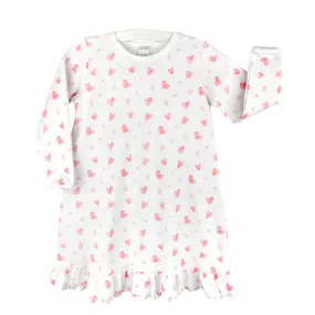 Kids Watercolor Hearts Dress | Girl