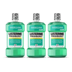 Listerine Fresh Burst Antiseptic Mouthwash 500 ML 3-PACK