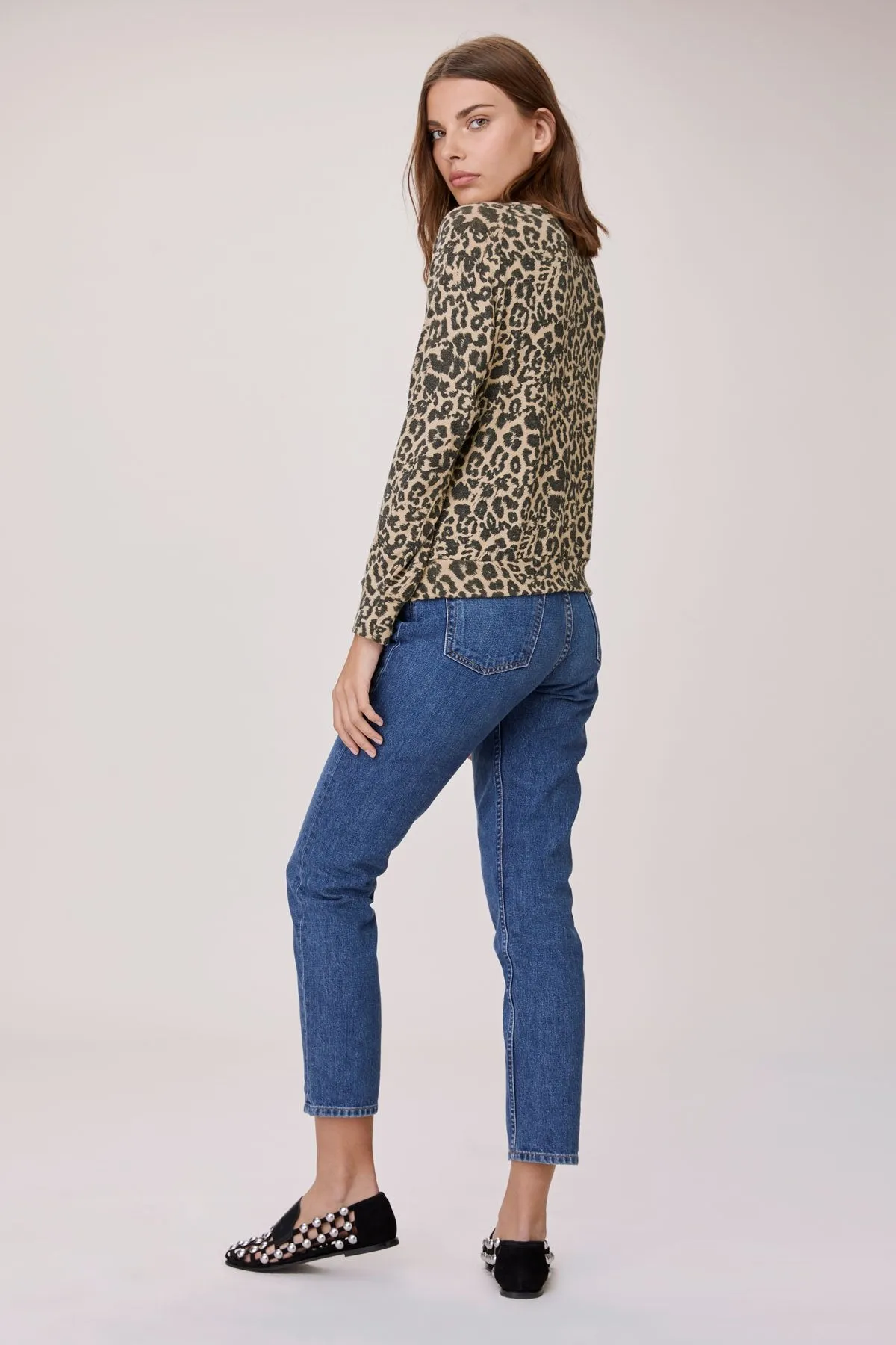 LNA Brushed Leopard Phased Top