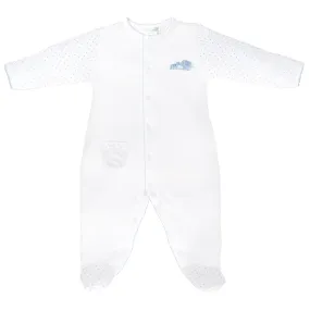 Mama and Baby Embroidery and Printed Footie | Baby Boy