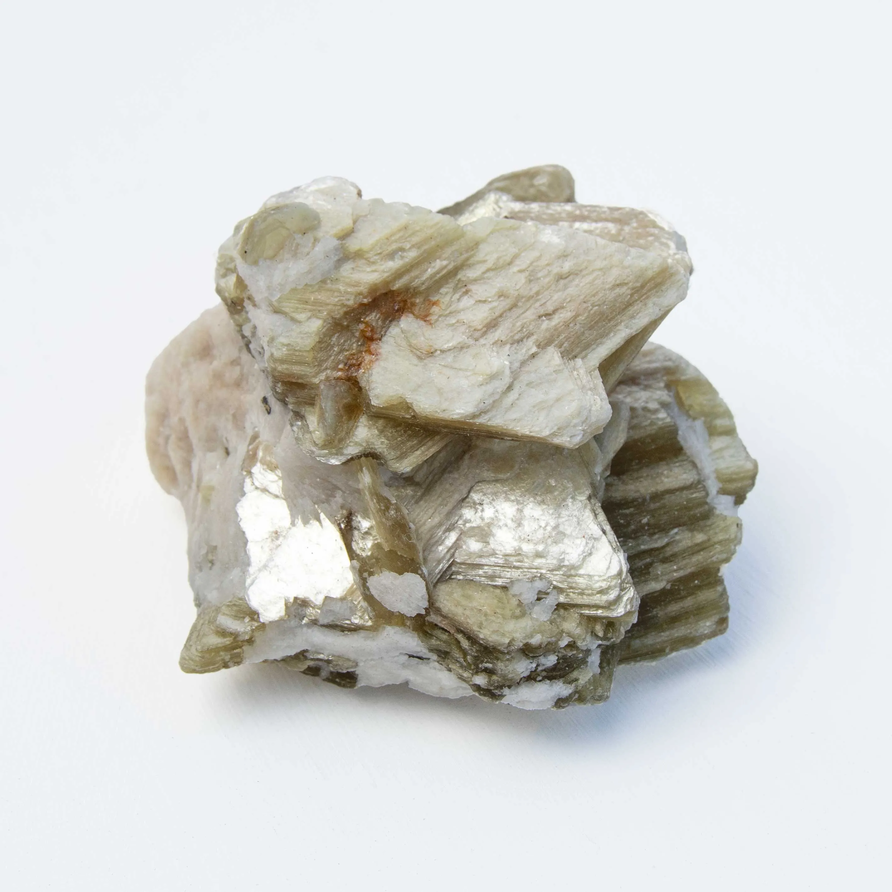 Mica - Yellow, Star, w/ Cleavelandite