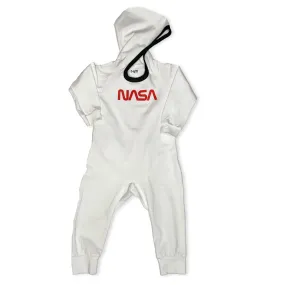 NASA Worm Logo Infant Hoodie Cotton One Piece | MoonEaze™