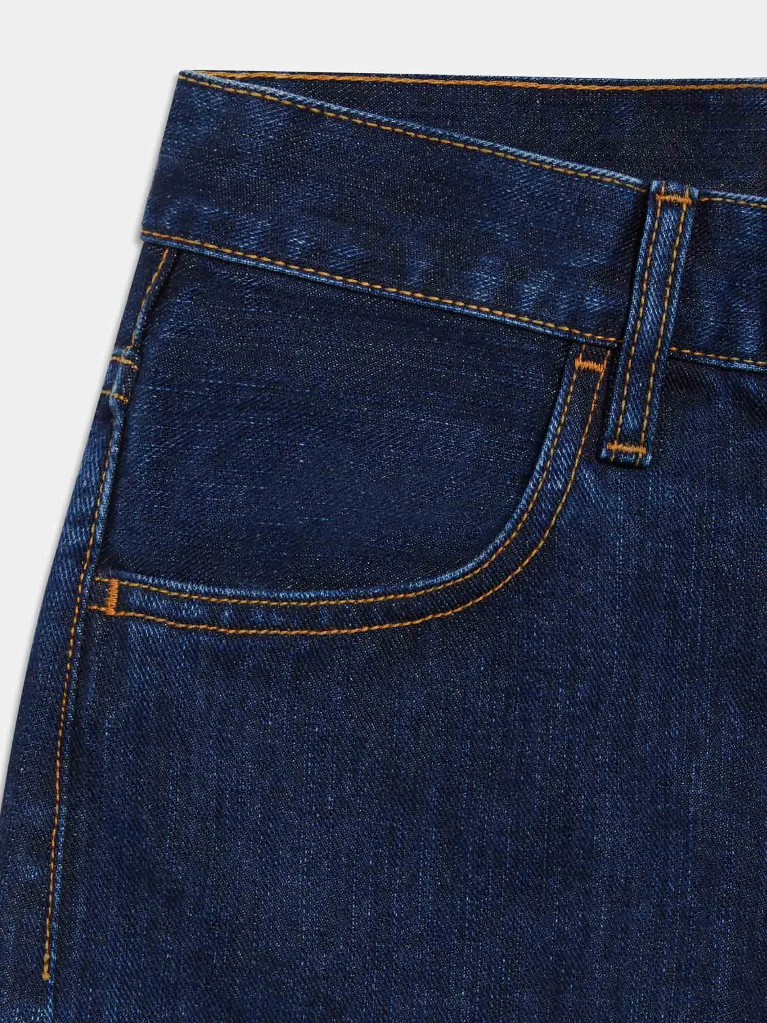 Nettle Denim Straight Leg Jeans—rinse wash