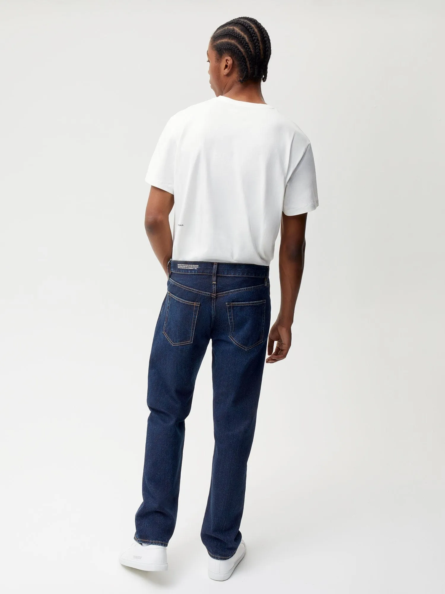 Nettle Denim Straight Leg Jeans—rinse wash