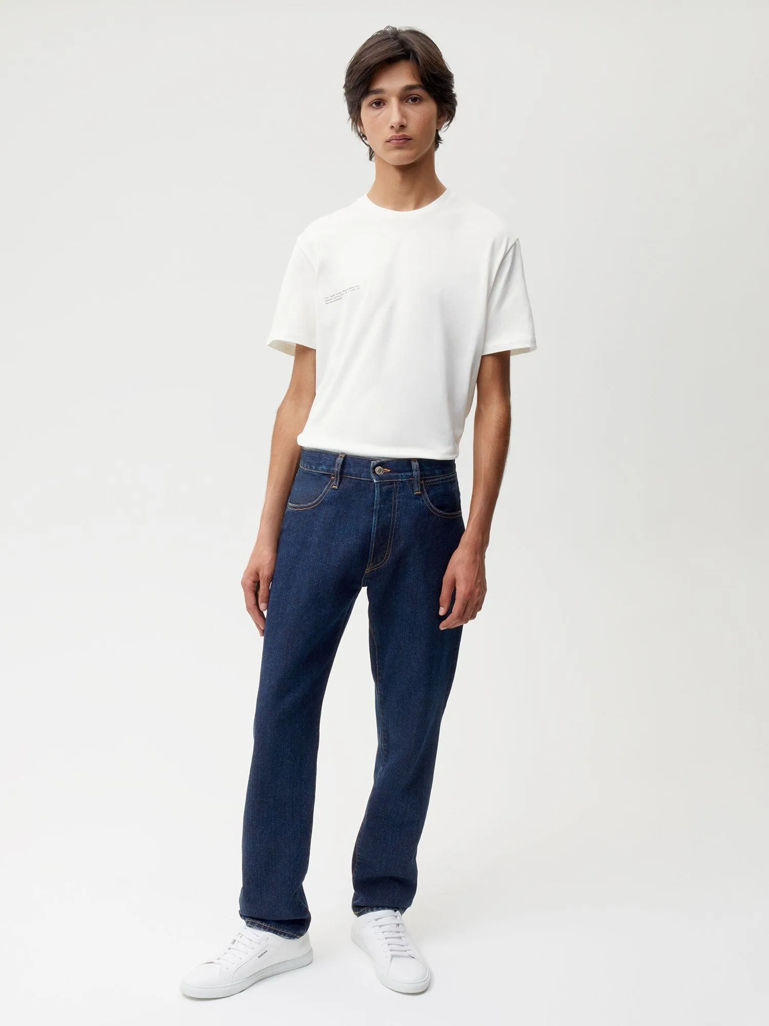 Nettle Denim Straight Leg Jeans—rinse wash