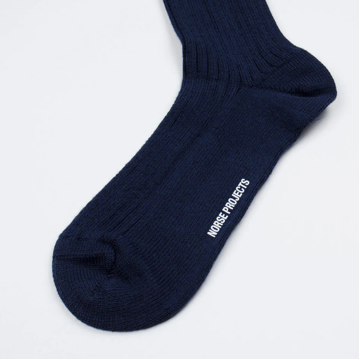 Norse Projects - Bjarki Paper Cotton Socks - Dark Navy