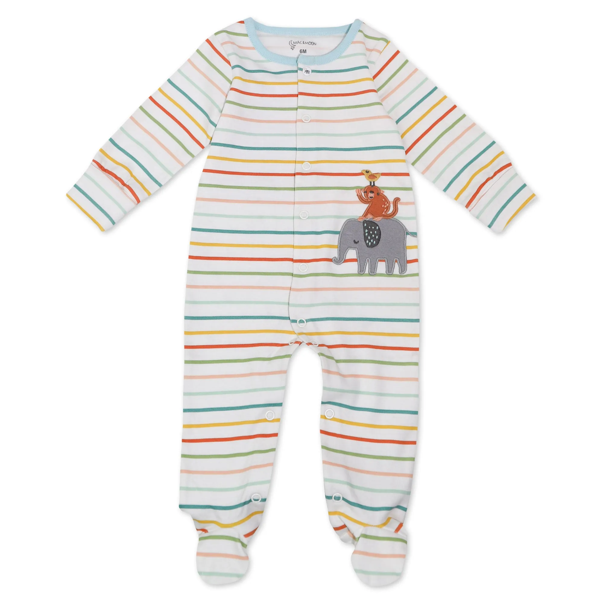 Organic Cotton 2-Pack Sleep & Play in Safari Pals Print