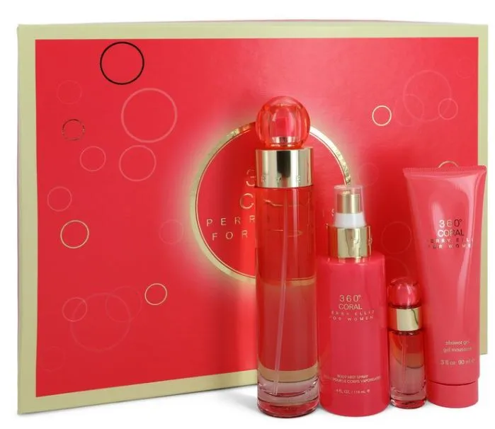 Perry Ellis 360 Red For Women 4 Piece Gift Set