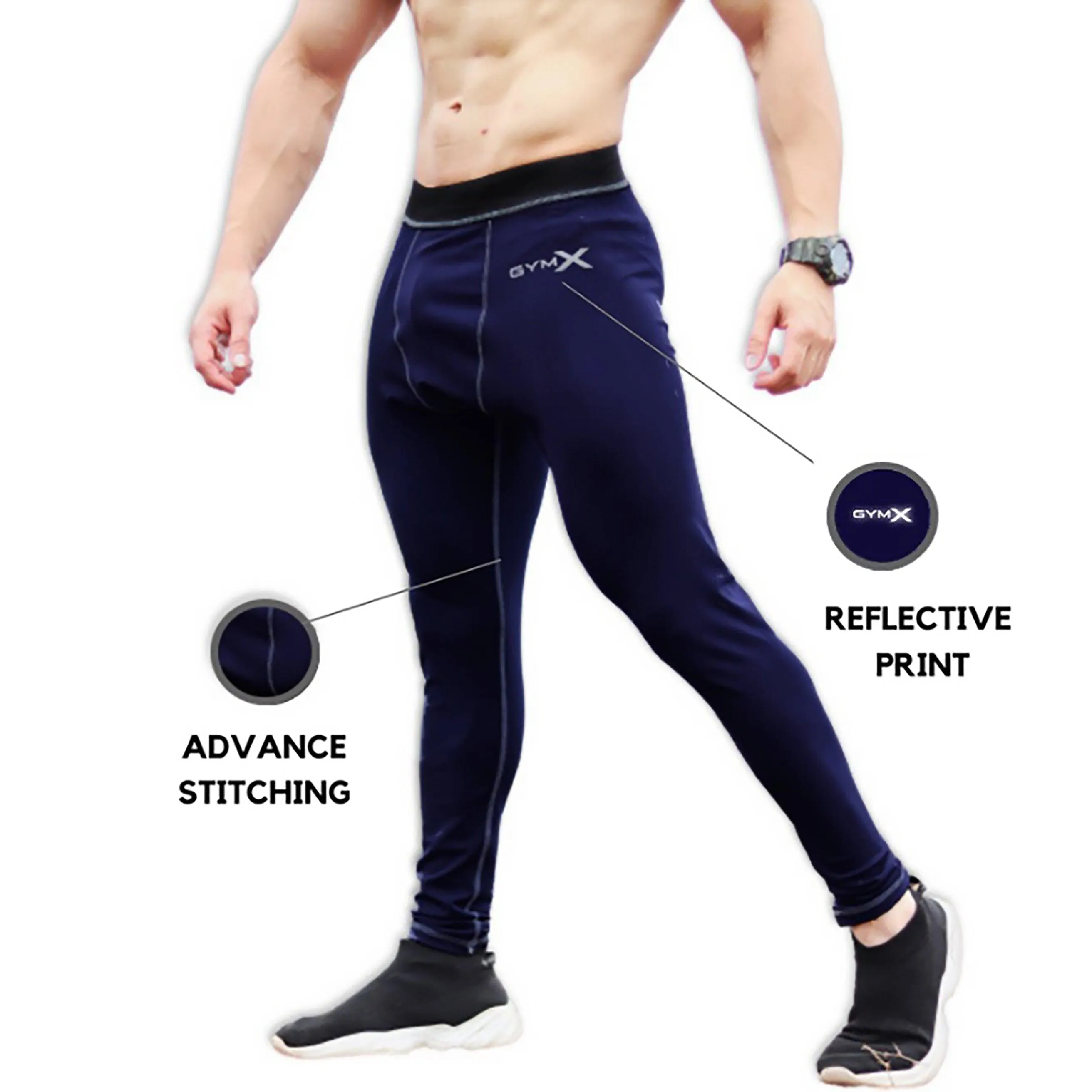 Professional Compression Bottoms- Oxford Blue