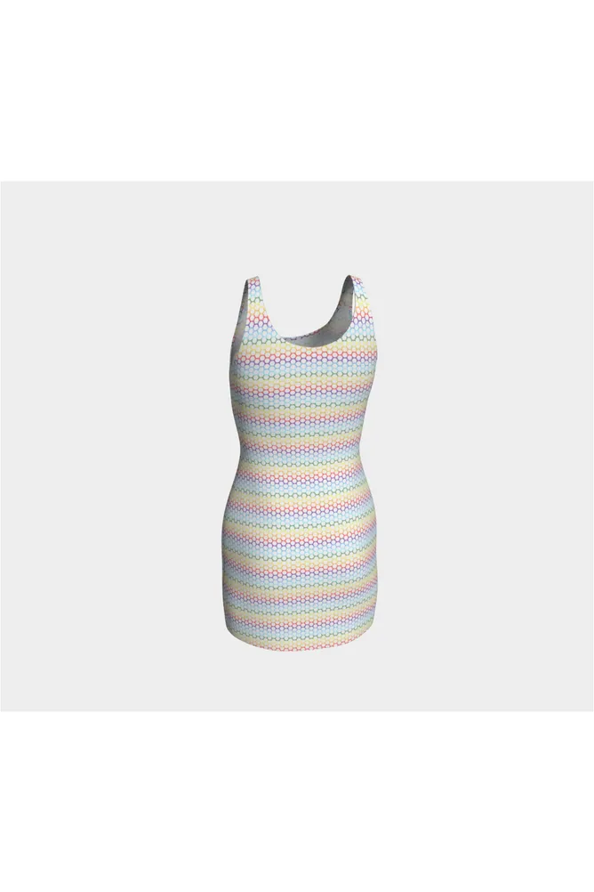 Rainbow Honeycomb Bodycon Dress