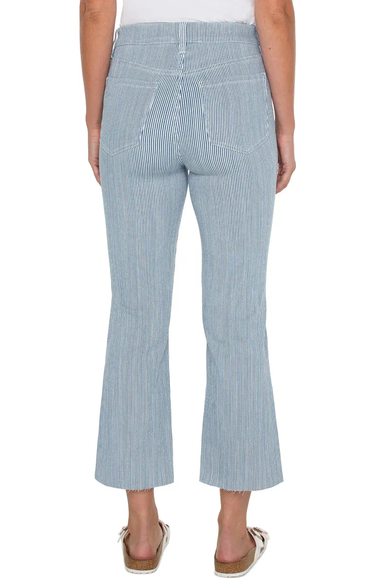 *SALE* LIVERPOOL GIA GLIDER PANT - CHAMBRAY STRIPE - LM7893ST9CHS