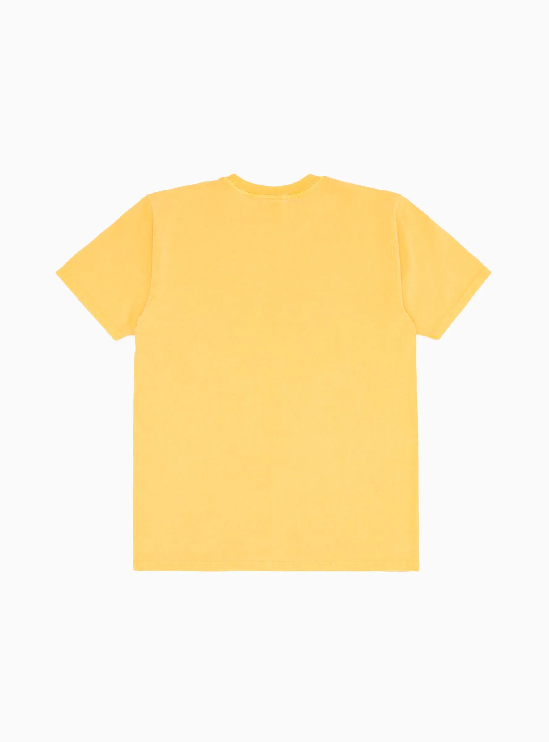 Small Stock Pigment Dyed T-shirt Honey Yellow