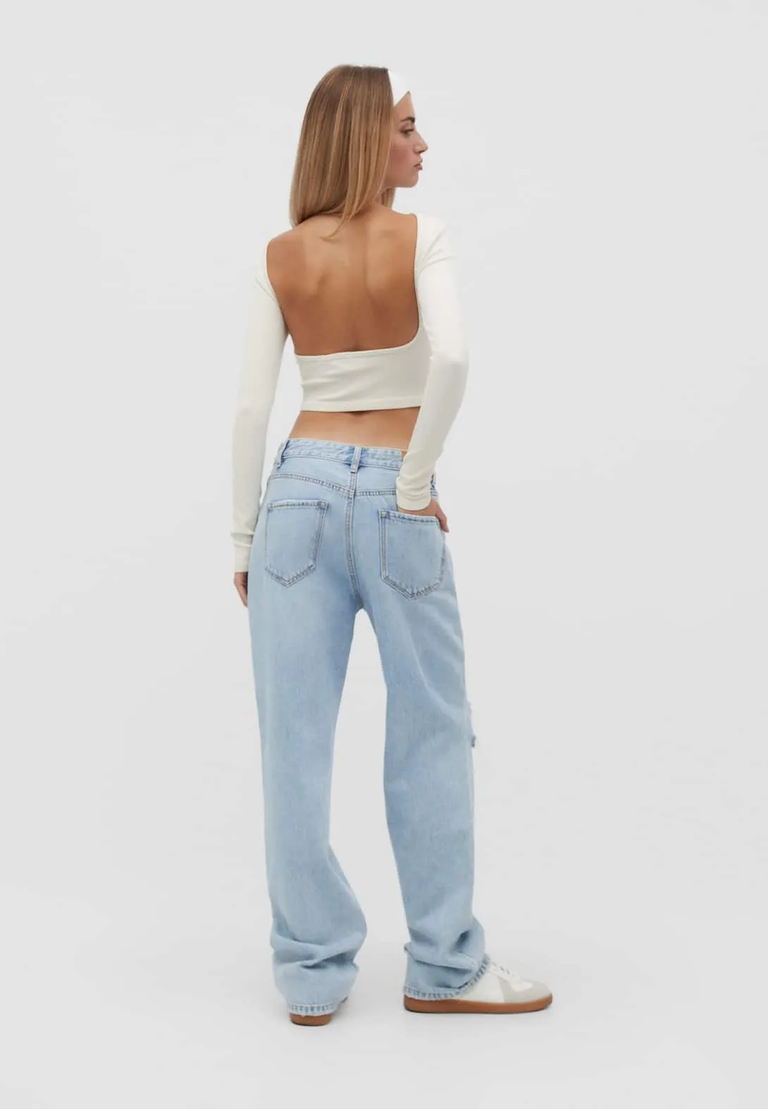 Straight-fit vintage jeans - Stradivarius