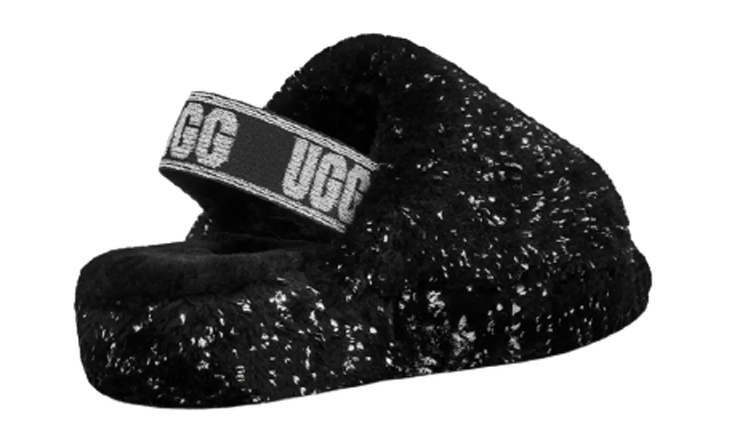 UGG Fluff Yeah Metallic Sparkle Women | Black (1125232)