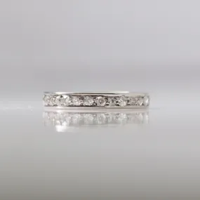 Vintage 18 Carat White Gold Diamond Eternity Ring