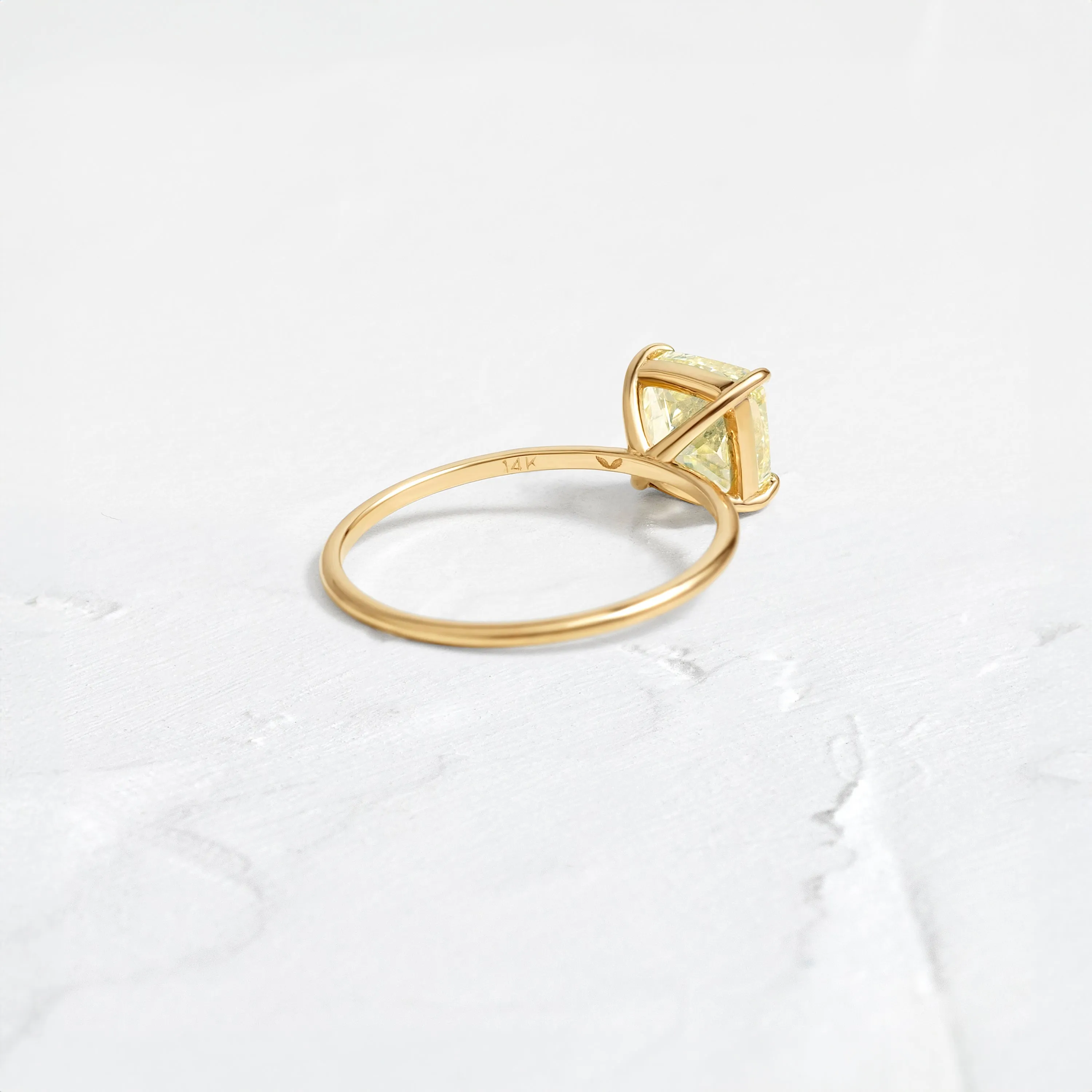 Whisper Ring, 2ct. Yellow Diamond