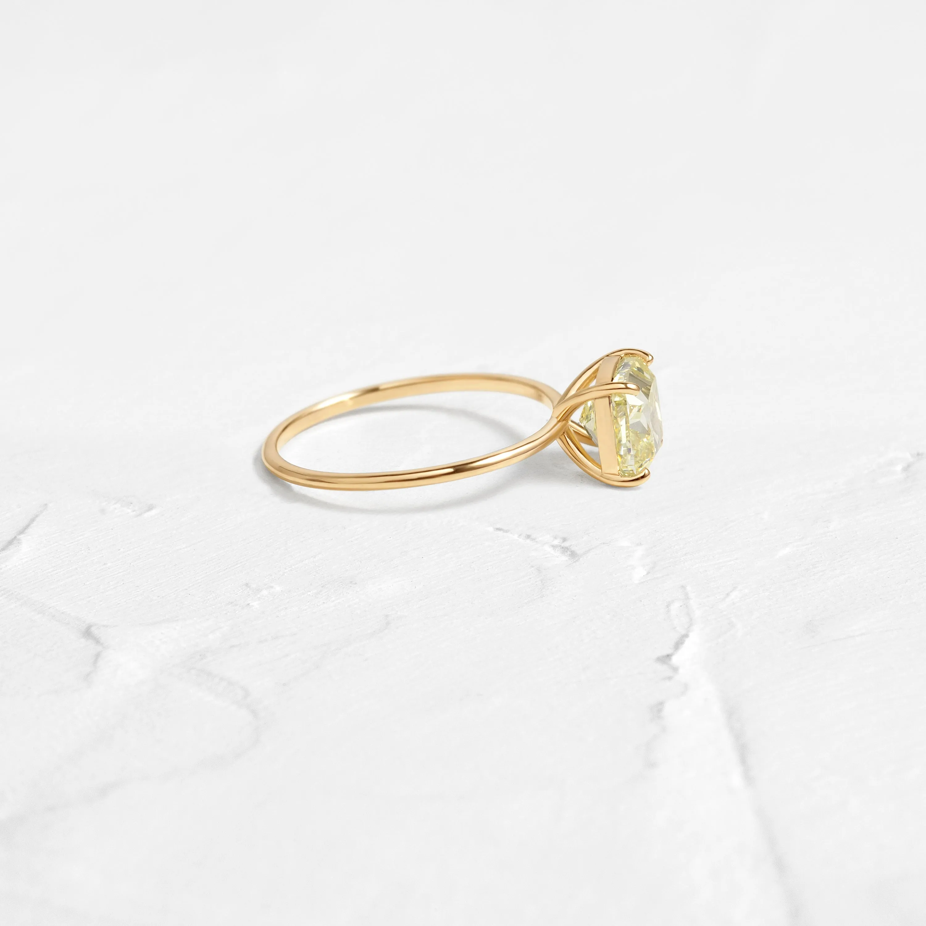 Whisper Ring, 2ct. Yellow Diamond